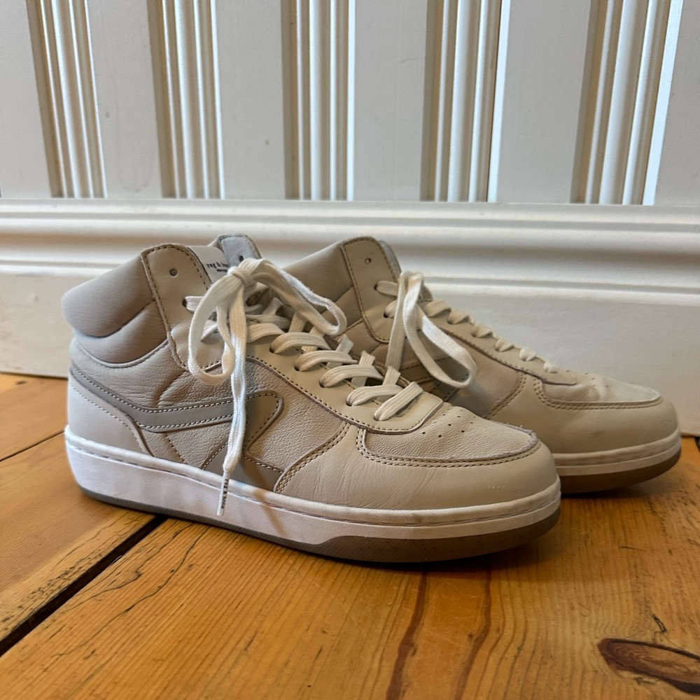 rag & bone Retro Court Mid-Top Nubuck & Leather Sneakers